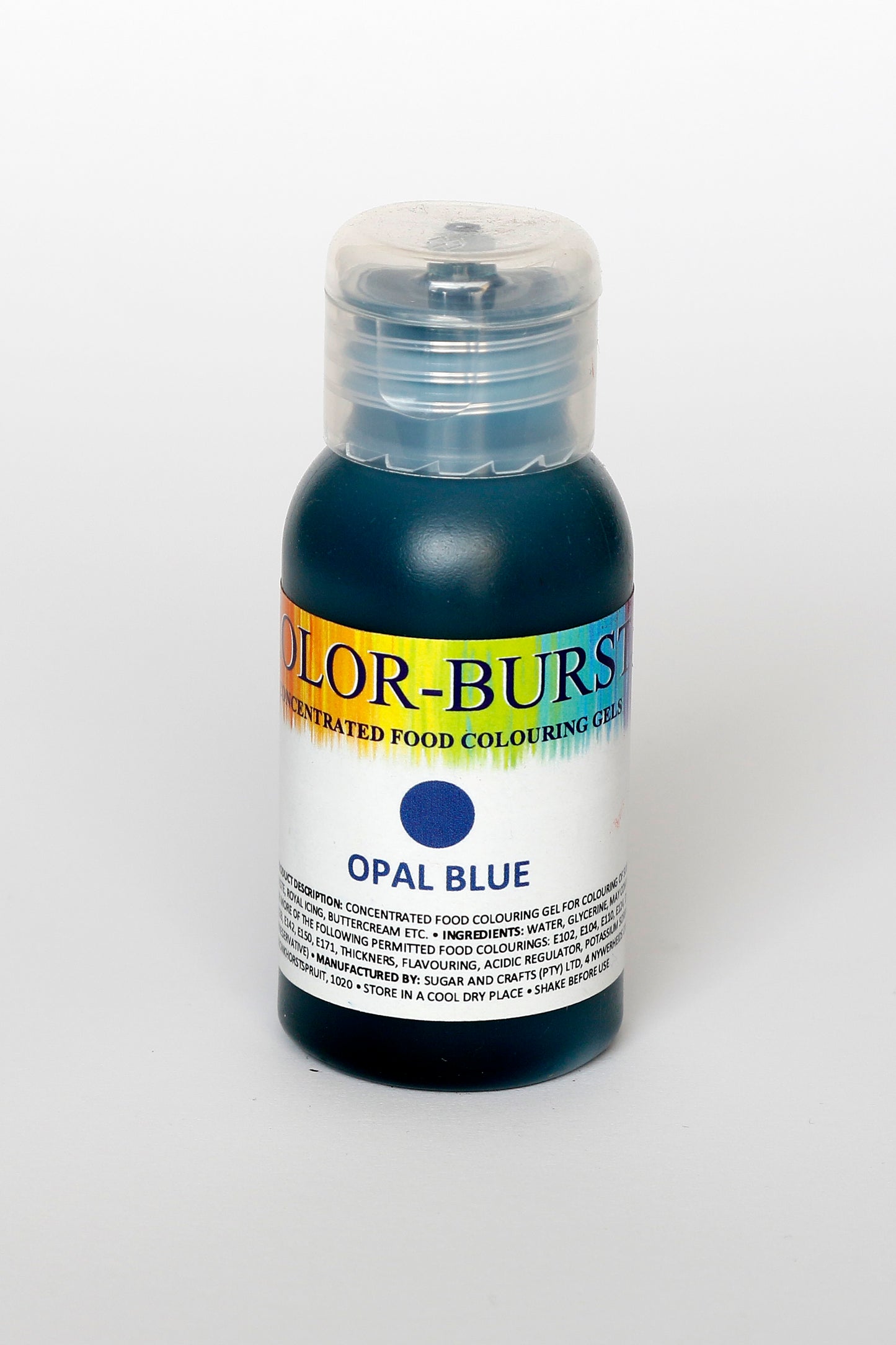 KOLOR-BURST Food Colouring Gel Opal Blue 50ml