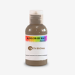 A bottle of Kolor-Burst Earth Brown matte edible dusting and colouring powder, shown on a clean white background.