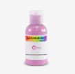 A bottle of Kolor-Burst Matts edible dusting and colouring powder in the shade Purple, featuring a white label with a rainbow accent and pink powder visible through the clear bottle.