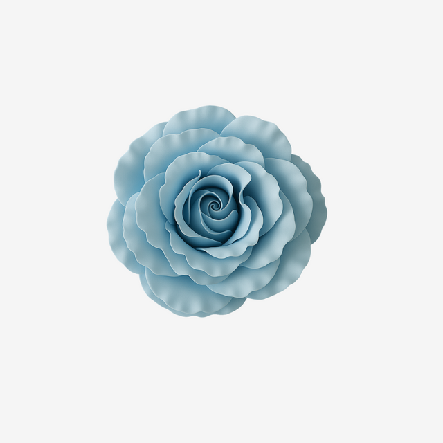 Pastel Blue, Blossoms, Gum Paste, Figurines, Halaal, South Africa
