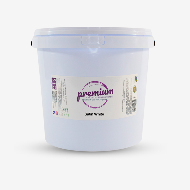 Premium Satin White Ready to Roll Fondant 15kg for Cake Decorating