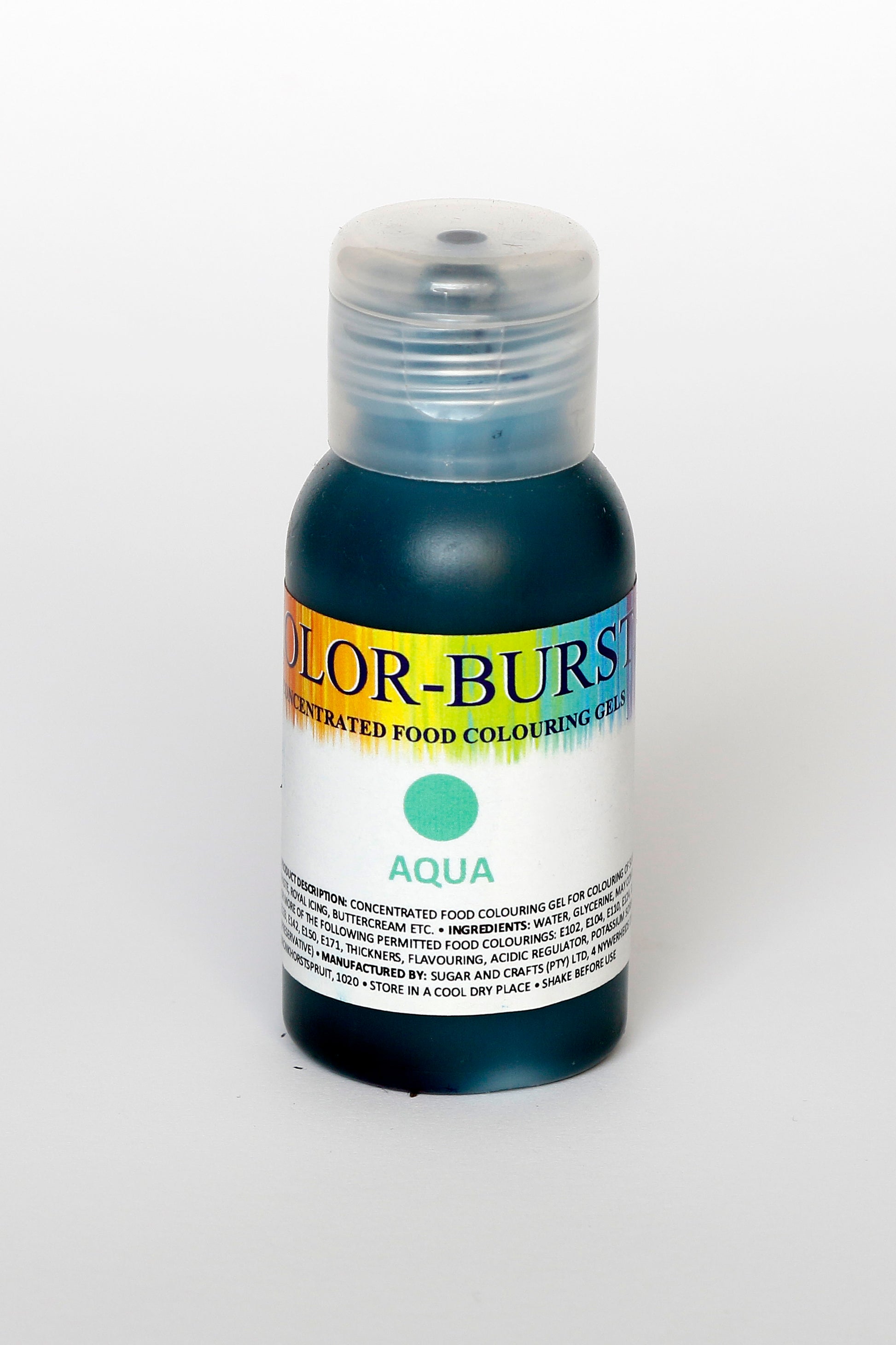 KOLOR-BURST Food Colouring Gel Aqua 50ml