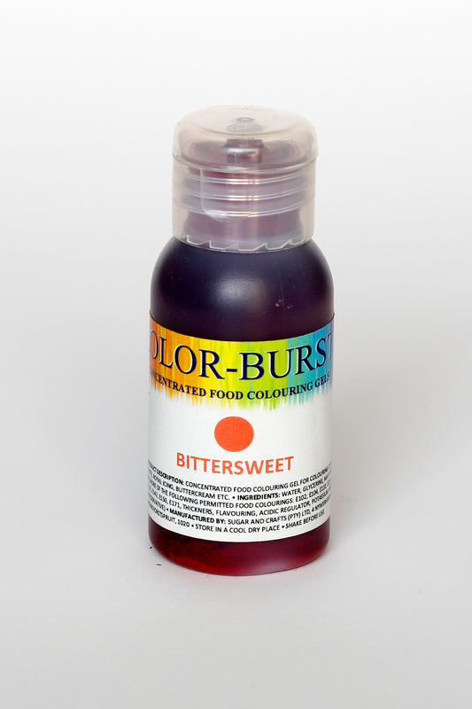 KOLOR-BURST Food Colouring Gel Bittersweet 50ml