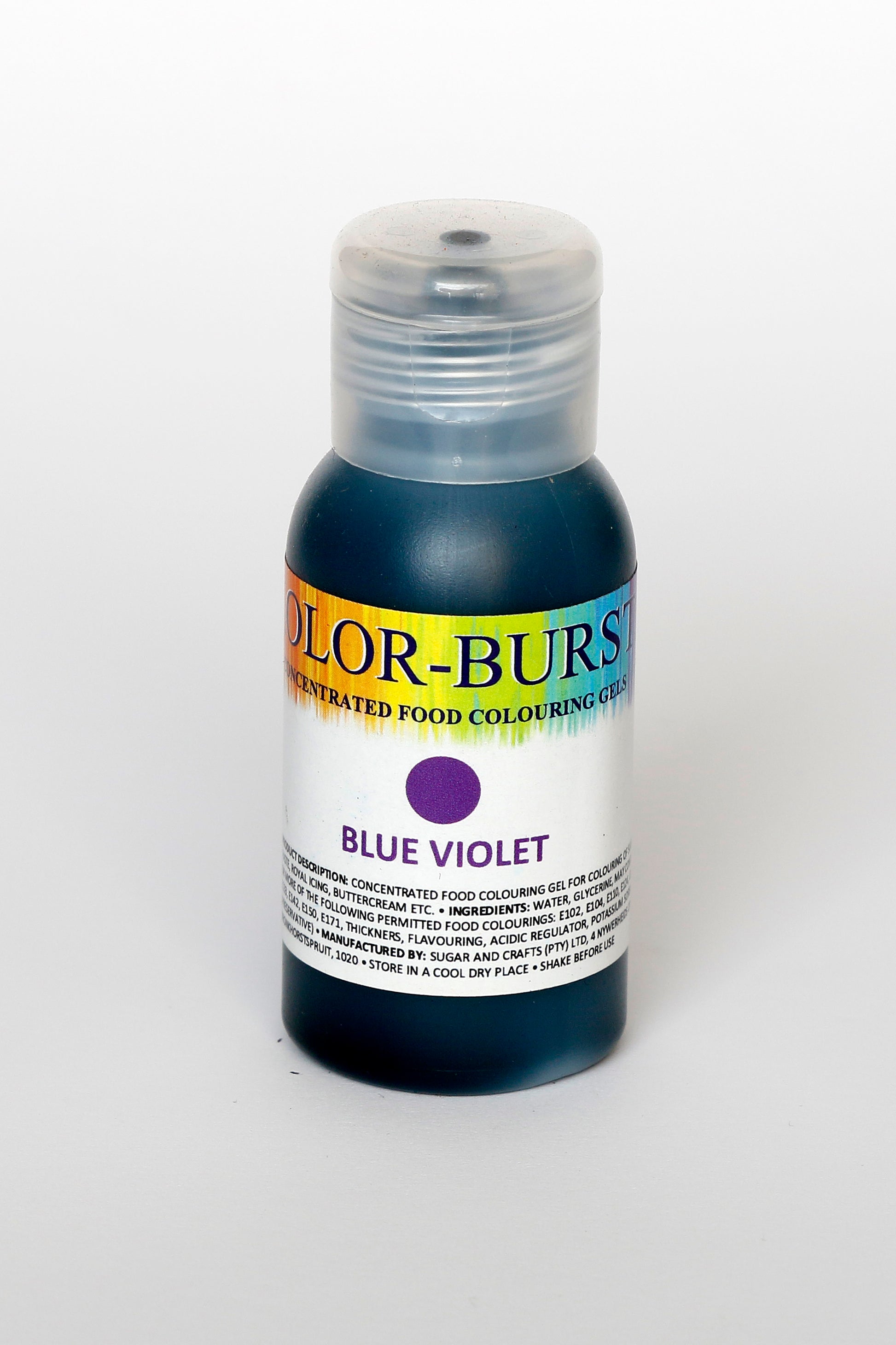 KOLOR-BURST Food Colouring Gel Blue Violet 50ml