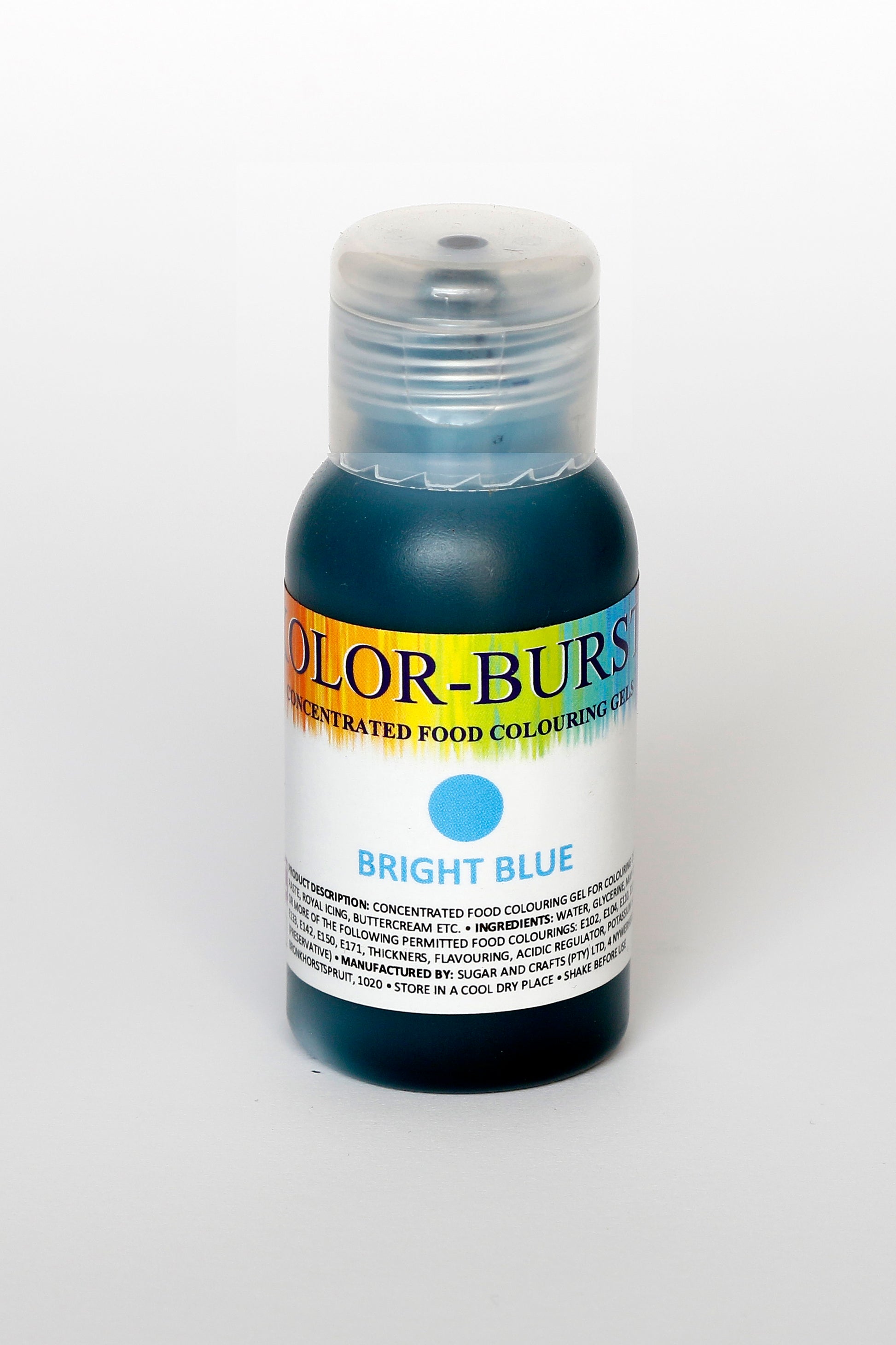 KOLOR-BURST Food Colouring Gel Bright Blue 50ml