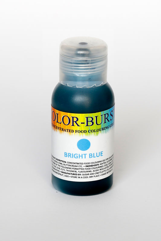 KOLOR-BURST Food Colouring Gel Bright Blue 50ml