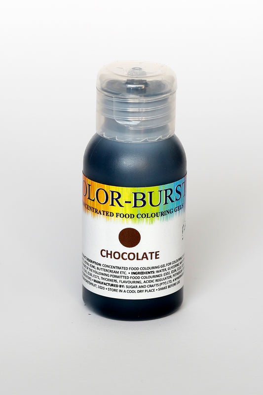 KOLOR-BURST Food Colouring Gel Chocolate 50ml