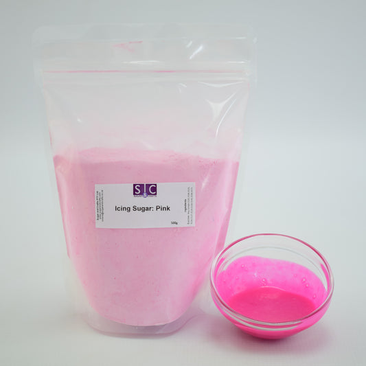 Icing Sugar 500g: Pink