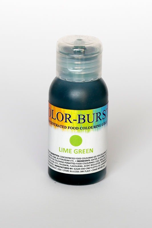 KOLOR-BURST Food Colouring Gel Lime Green 50ml