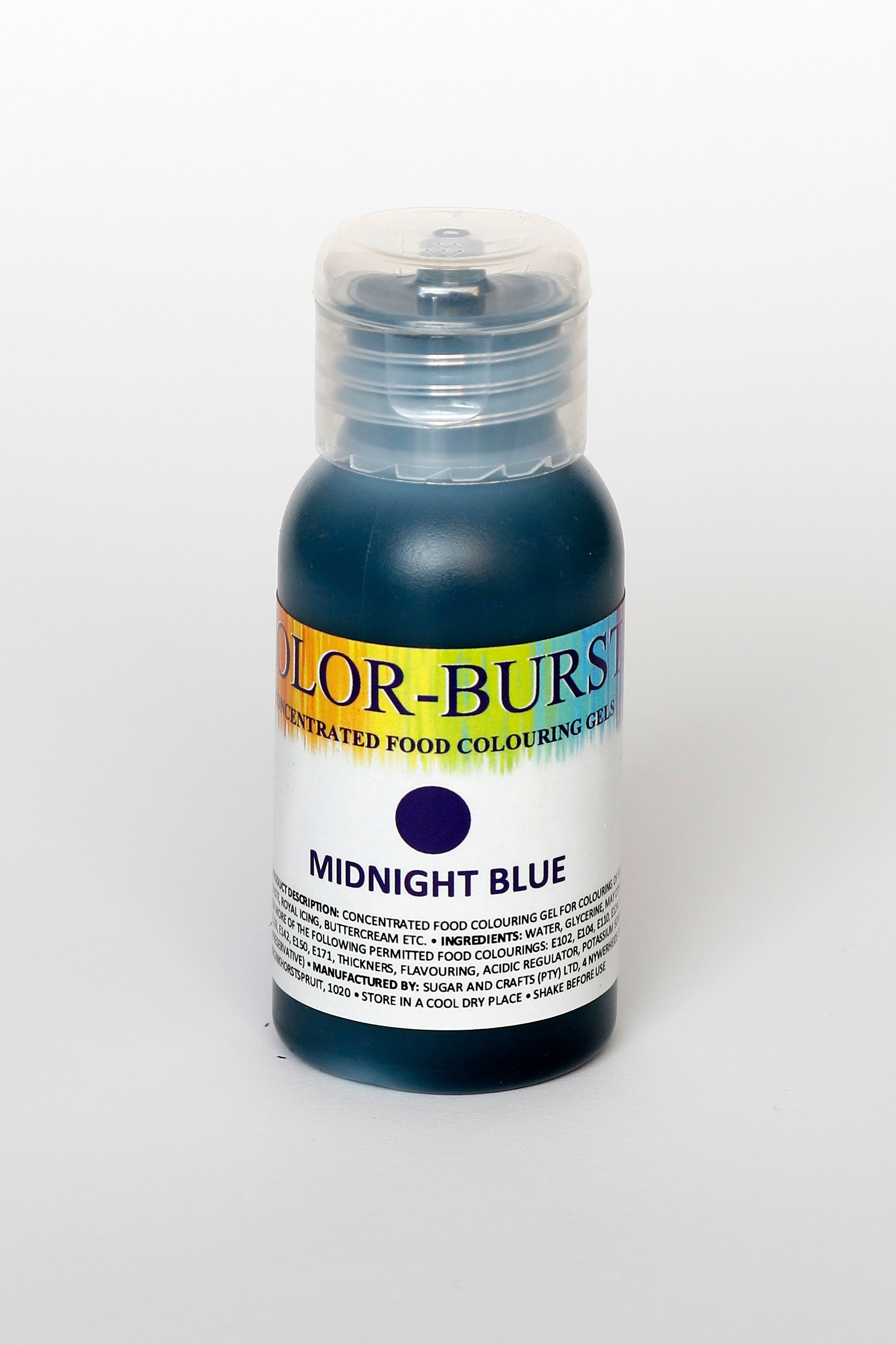 KOLOR-BURST Food Colouring Gel Midnight Blue 50ml
