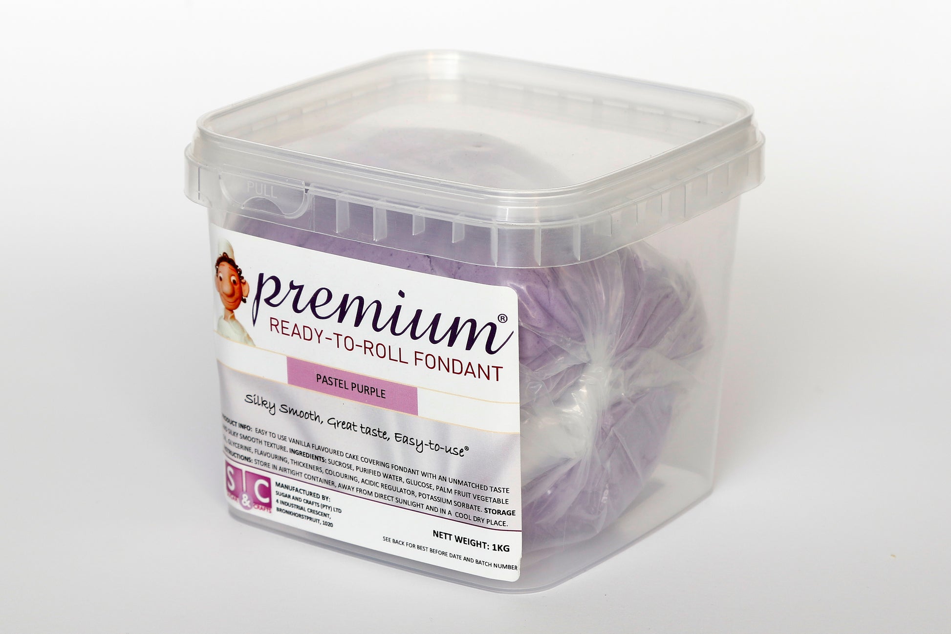 PREMIUM Fondant Pastel Purple 1kg