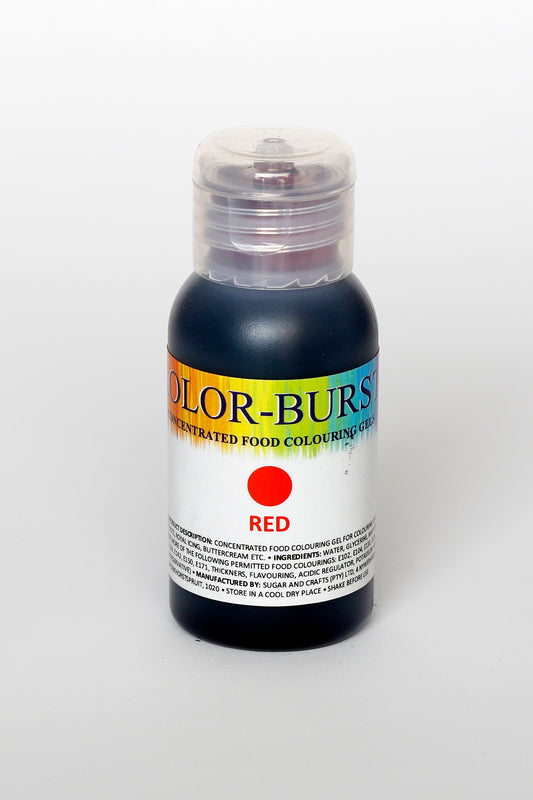 KOLOR-BURST Food Colouring Gel Red 50ml