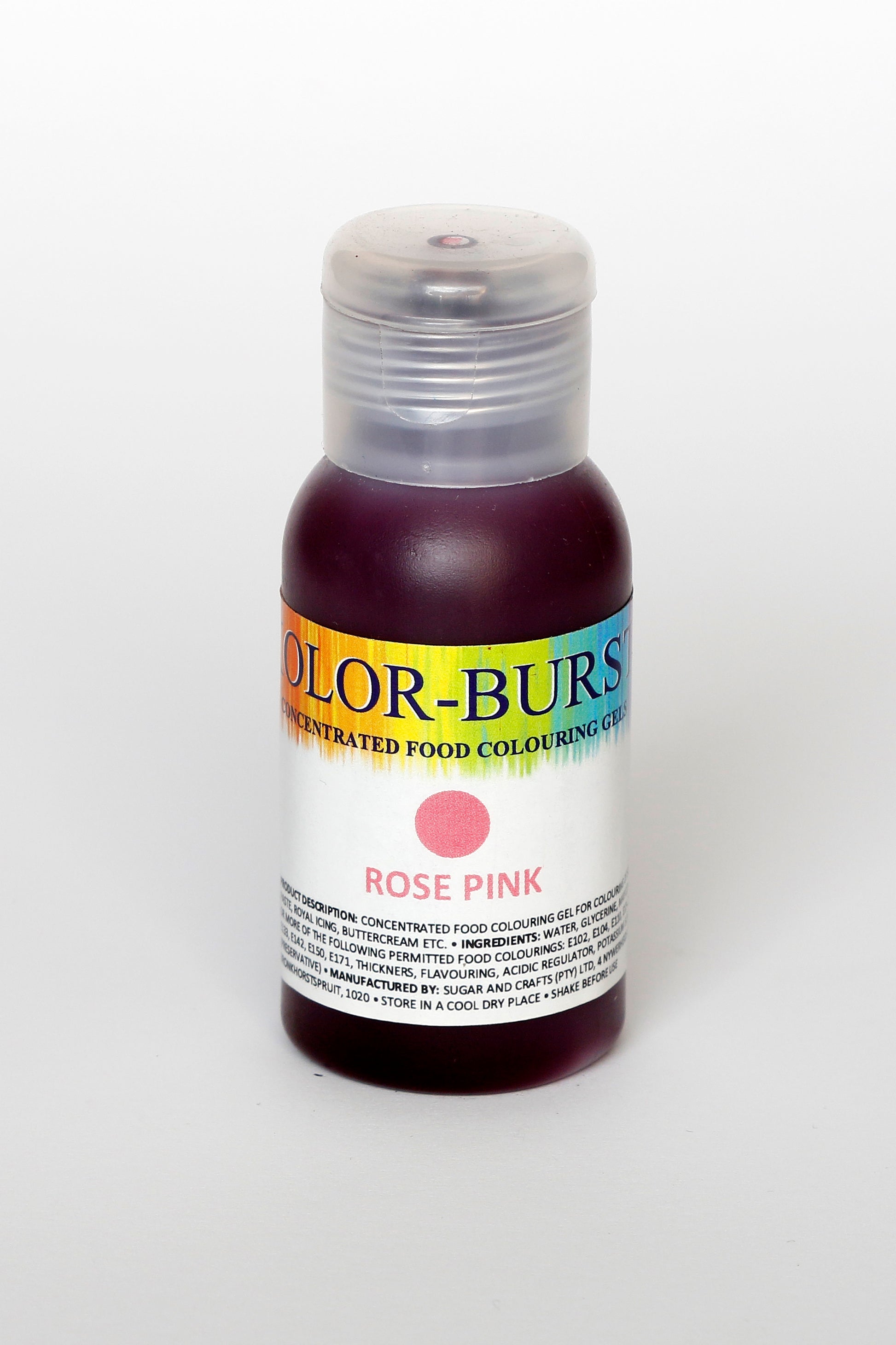 KOLOR-BURST Food Colouring Gel Rose Pink 50ml