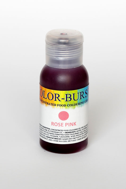 KOLOR-BURST Food Colouring Gel Rose Pink 50ml