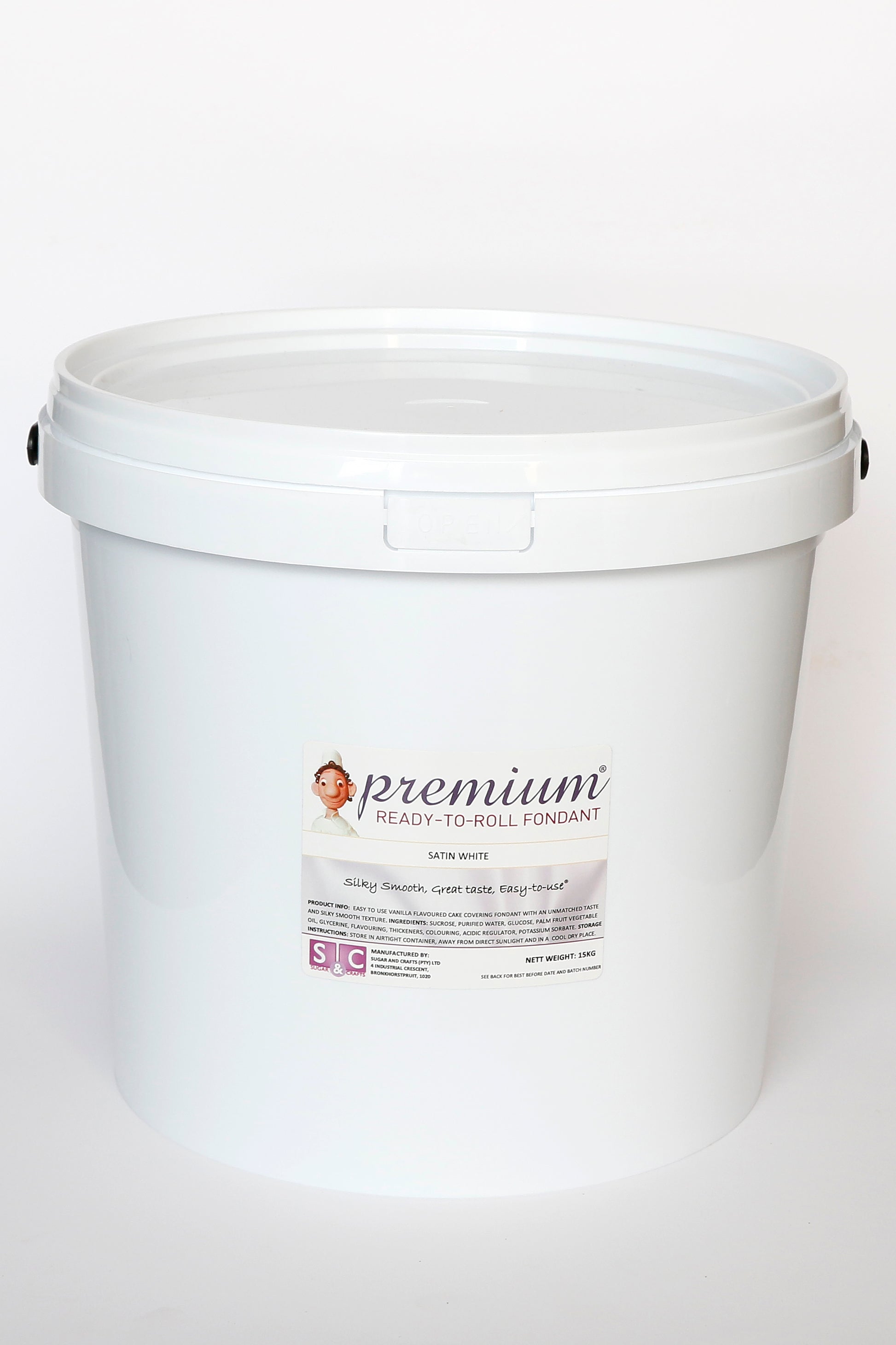 PREMIUM Fondant Satin White 15kg