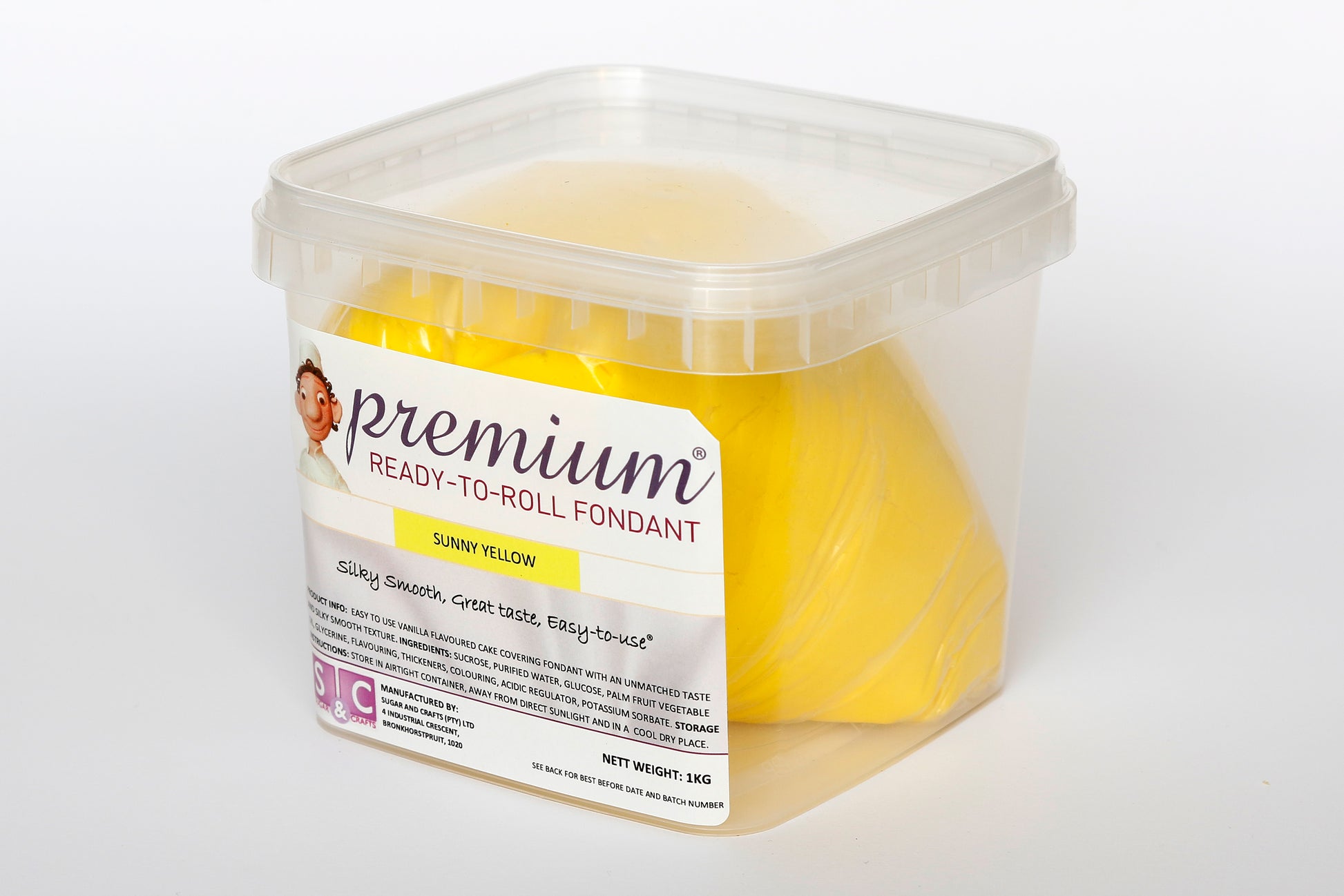 PREMIUM Fondant Sunny Yellow 1kg